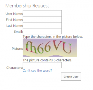 Membership Request Web Part